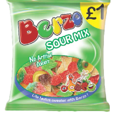 Berzo Sour Mix PM £1 10x160g